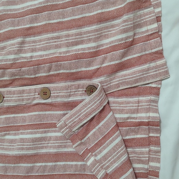 Roxy Under the Cali Sun Striped Mini Dress, Color Baked Clay Size S - Picture 9 of 16